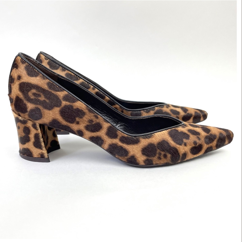 Stuart Weitzman Calf Hair Leopard Heel Size 6
